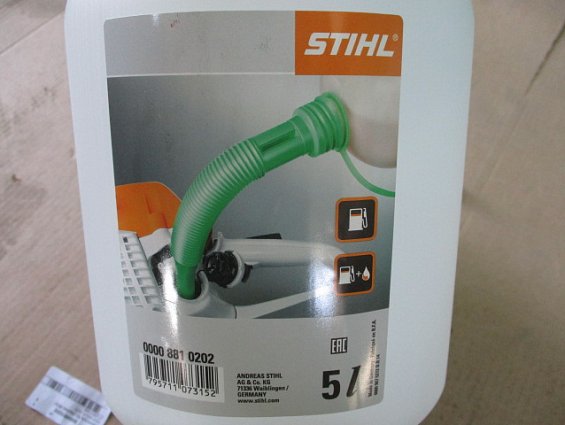 Канистра для бензина Stihl 5Л прозрачная 00008810202 с сертификатом для бензоинструментов
