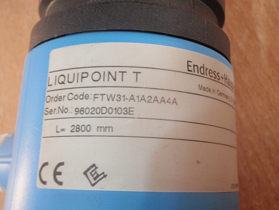 Датчик предельного уровня LIQUIPOINT t FtW31-A1A2AA4A L=2800(450)mm