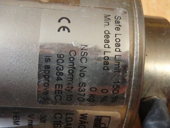 Тензодатчик веса колонного типа hbm c16a1c3/30t Emax=30t точность-c3 нагрузка 30t