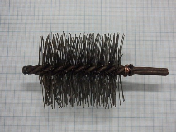 Щетка-ерш стальной Д80х90х160х4.0х0.8мм D80х90х160х4.0х0.8mm диаметр-Ф80мм длина ворса-90мм длина об