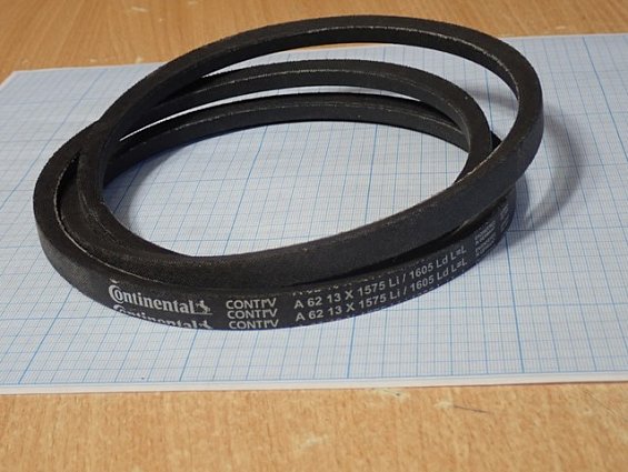 Ремень CONTITECH Continental CONTI-V A62 13Х1575Li/1605Ld L=L вес-0.16кг габаритный размер 200х200х3