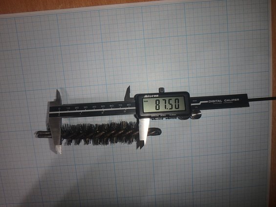 Щетка-ерш стальной Д25х75х120х4.0х0.30мм D25х75х120х4.0х0.30mm диаметр-Ф25мм длина ворса-75мм