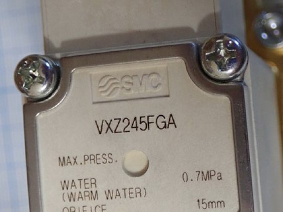 Клапан электромагнитный smc vxz245fga 2/2-ходовой 24vdc 12w 0.7MPa water warm water