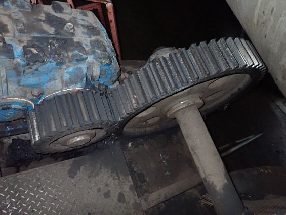 Колесо зубчатое большое жомосушильного барабана сахарного завода производительностью 240т/сутки