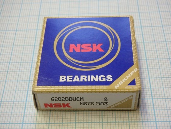 Подшипник NSK 6202DDUCM JAPAN закрытый с обеих сторон