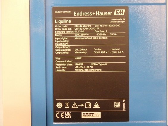 Вторичный измерительный преобразователь Endress+Hauser Liquiline CM442-AAM1A2F010A