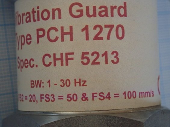 Датчик вибрации PCH ENGINEERING Vibration Guard PCH-1270 Spec.CHF-5213 для центрифуги BMA K2300 БУ