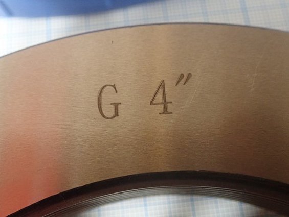 Калибр кольцо G4" BSPP ГОСТ6357-81 кл.B комплект ПР/НЕ GO&NOGO