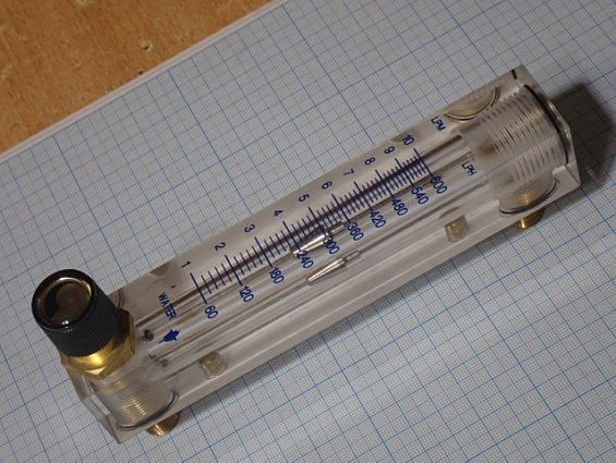 Ротаметр для воды Key Instruments 2530A4L69BVBN-NL 01C05002549 1...10LPM 60...600LPH расход воды 60.