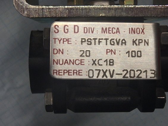 Кран шаровый муфтовый PSTFTGVA KPN XC18 09XV-06308 DN20 PN100 двухпозиционный