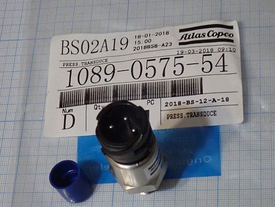 Датчик давления Atlas Copco 1089-0575-54 PRESS. TRANSDUCER для воздушного компрессора 